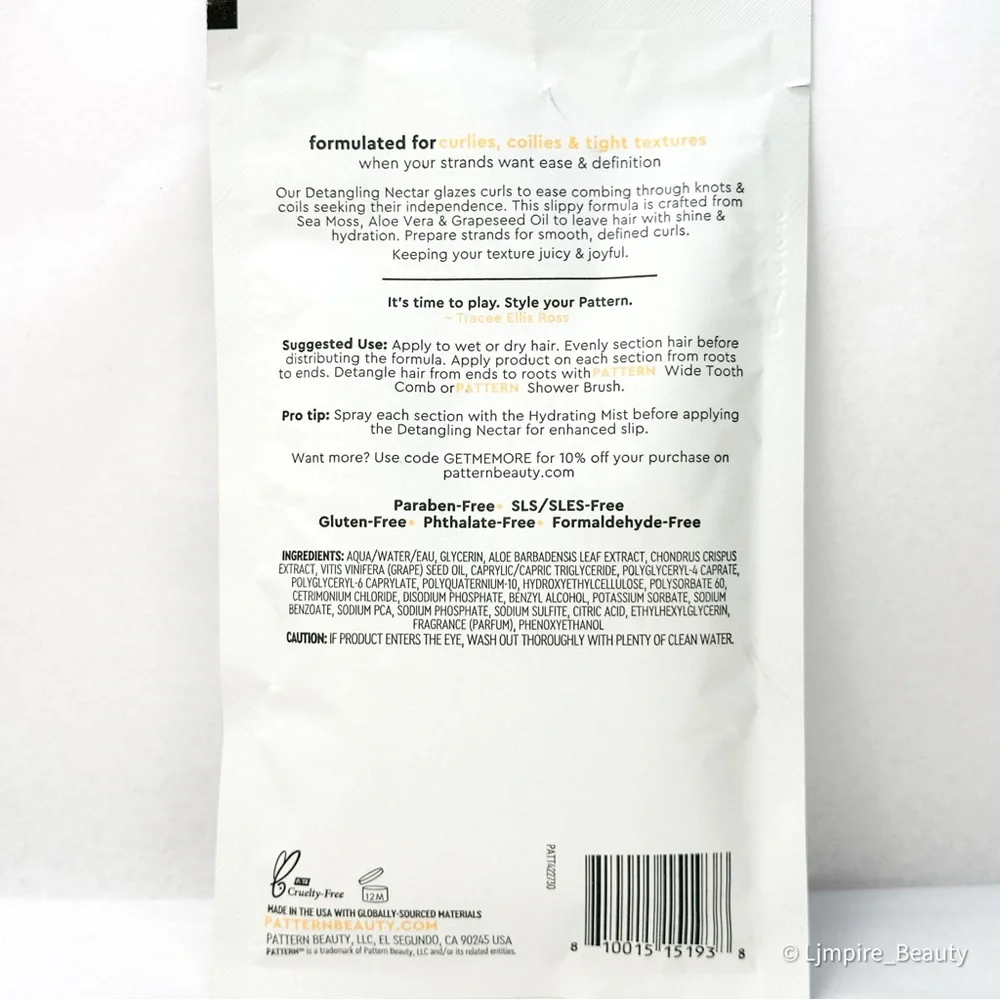 3 pc Pattern Travel Medium Conditioner, Leave in Conditioner & Detangling Nectar